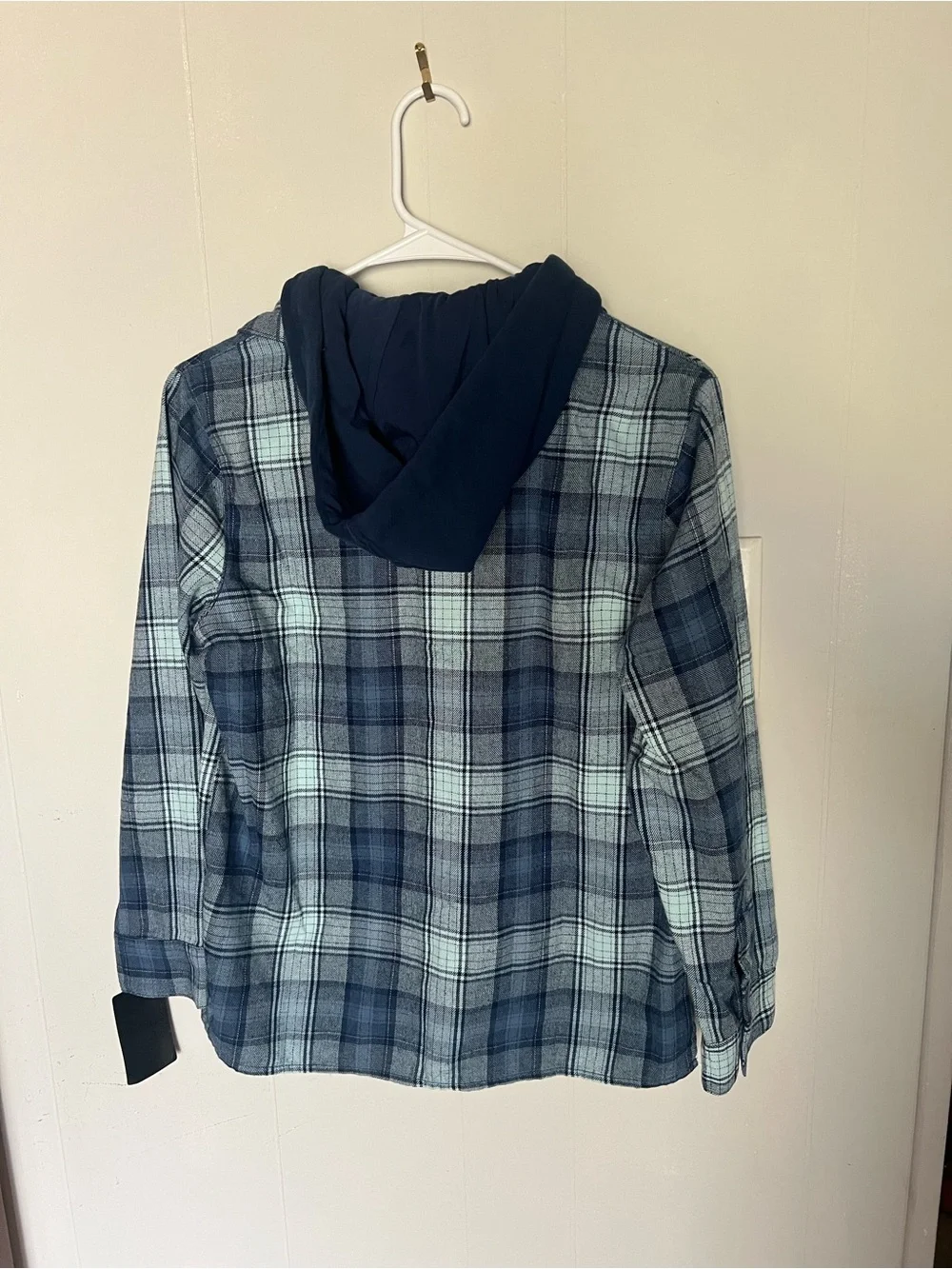 Hurley Hooded Plaid Flannel Shirt – Midnight Blue | NWT